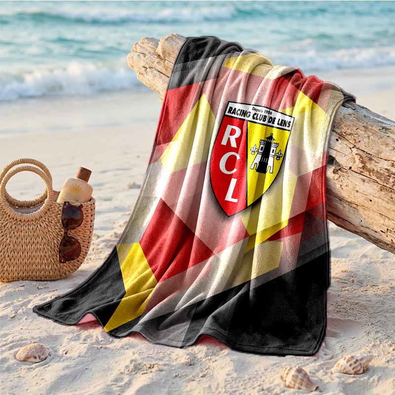 Пляжное полотенце из микрофибры с принтом Lens FC, быстросохнущее, впитывающее, большого размера, для пляжа, плавания, путешествий
