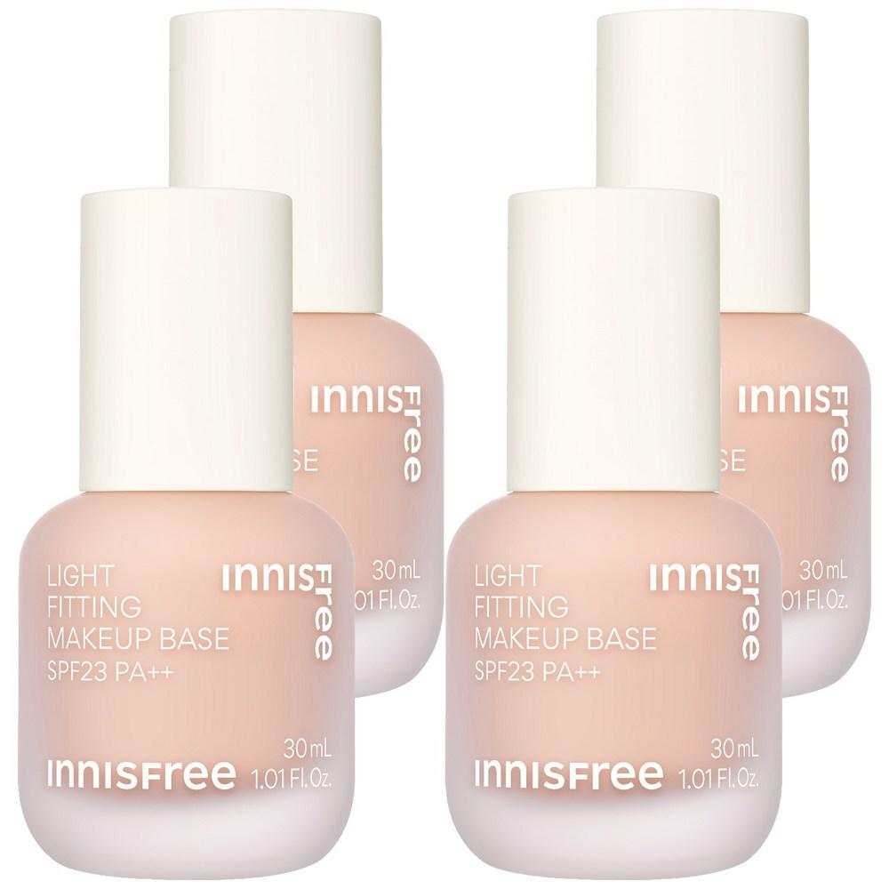 Innisfree Light Fitting Makeup Base 30ml, 03 Peach, 4 pcs