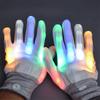 Светодиодные перчатки с подсветкой для ночи, подсветка пальцев, мигающие светящиеся варежки, блестящие перчатки для развлечений, рейв-вечеринки, светящиеся перчатки