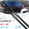 Для Li Auto L9 2022 2023 2024 бескаркасные щетки стеклоочистителей резиновые щетки для лобового стекла резак для чистки автомобиля