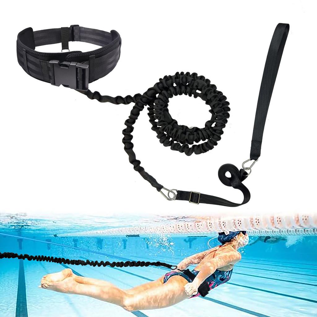 Swimming Resistance Bands, Elastic Swim Trainers, Pool Practice Ropes, Outdoor Swimming Exercise Accessories