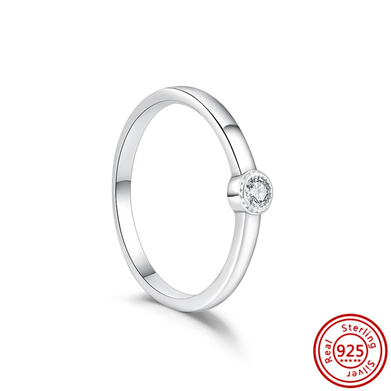 Красное Сердце Кольцо на Палец Сияющие Циркониевые Кольца Сверкающий Циркон Для Женщин 925 Стерлинговая медь Свадьба Помолвка Вечеринка Роскошные Подарки