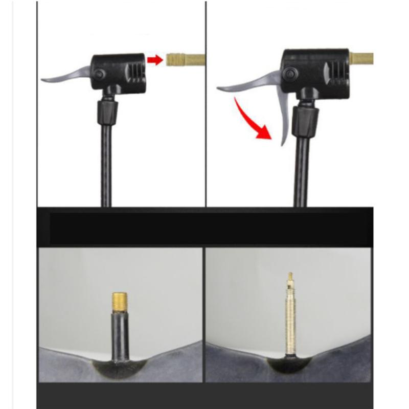 Портативный ножной воздушный насос, легкий мини-насос высокого давления, подходящий для велосипеда, мотоцикла