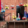 Blulu 6 Pcs Hero Themed Party Decorations Fun Hero Paper Lanterns Hanging Comic Wow Zap Boom Lanterns Birthday Party Favor for Kids Boys Adults Baby