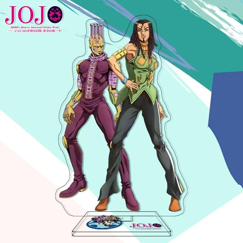 Jojos Bizarre Adventure Stand Model Plate Stone Ocean Series Jolyne Cujoh Weather Report Figure Acrylic Stands Holder Desk