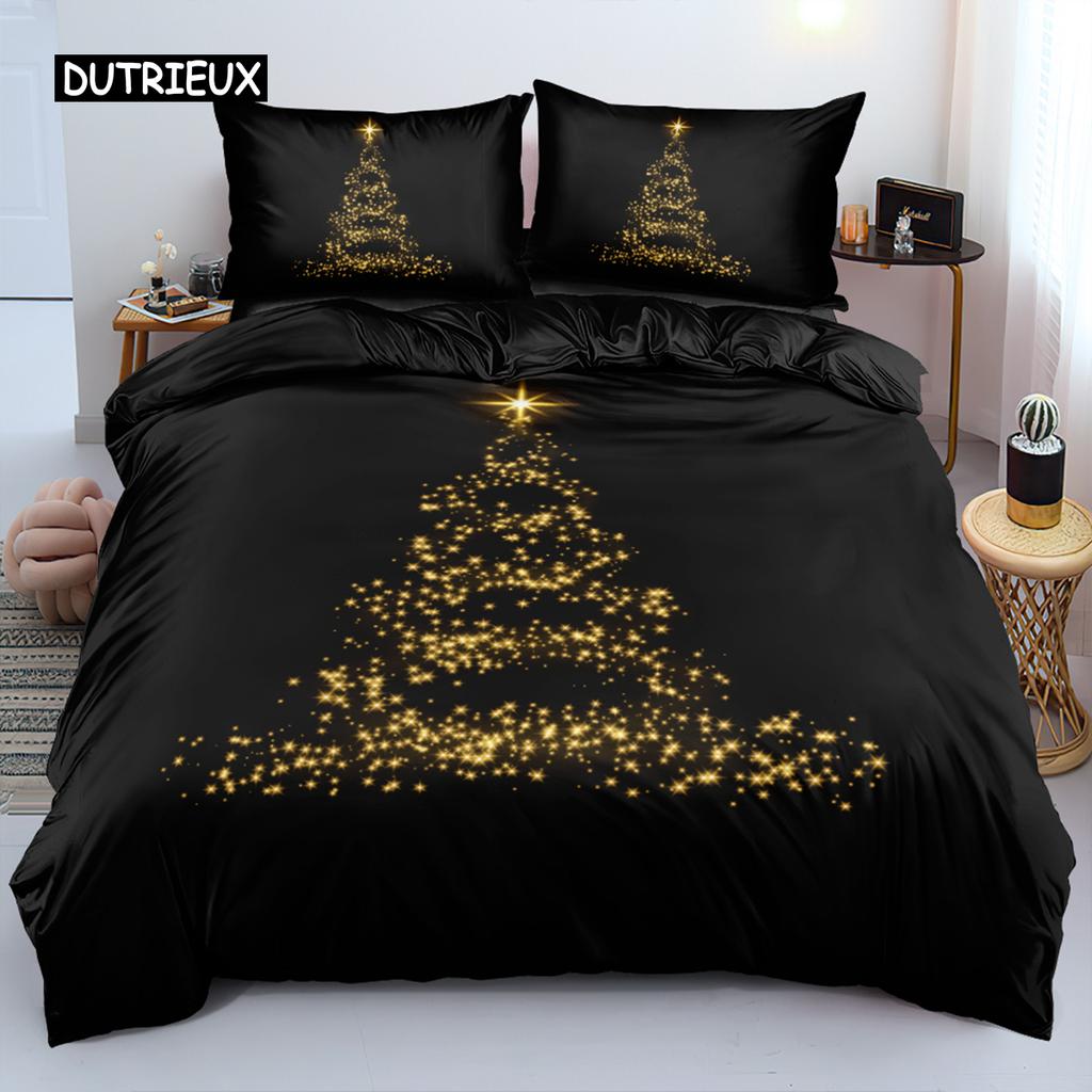 3D Floral Bedding Set Duvet/Quilt/Comforter Cover Sets Flower Bed Linen Merry Christmas Design Custom King Queen Full Size