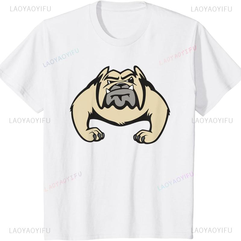 Funny Cartoon Bulldog Graphic T Shirt Graphic T Shirts Y2k Top Shirts for Funny Outdoors High Quality Cotton Short-sleev unisex