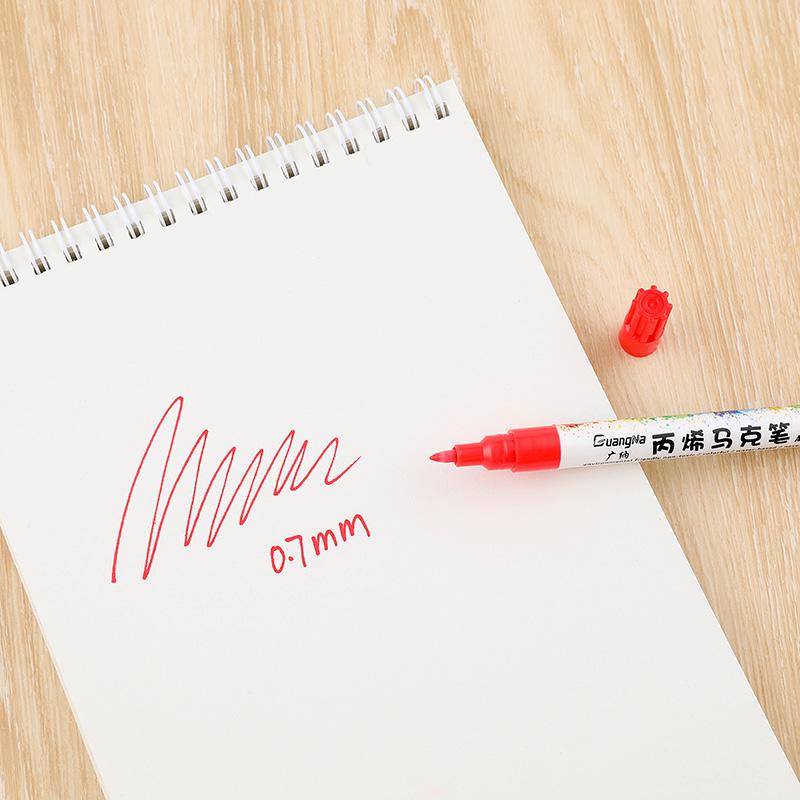 Водонепроницаемые акриловые маркеры. 6/12/18/24 цвета