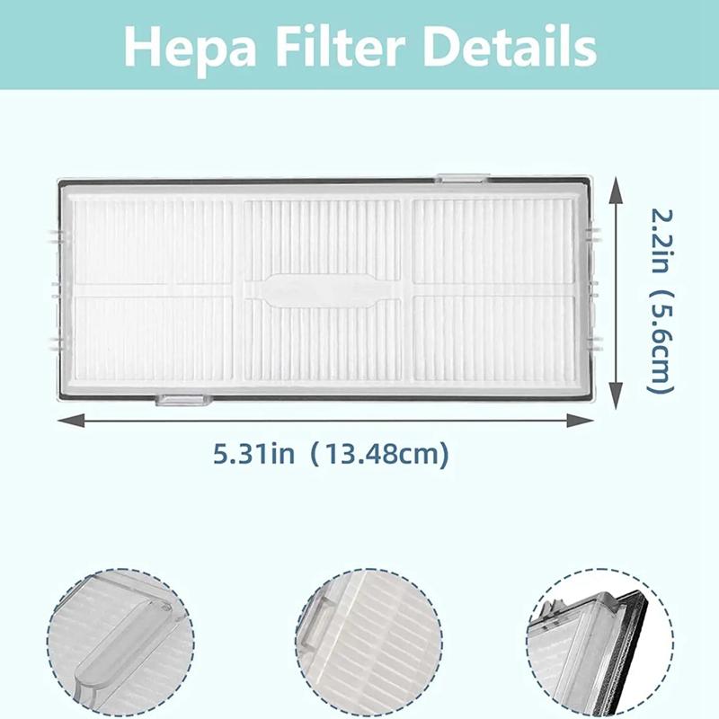 Запасные части для сменной боковой щетки Hepa Filter Mop Fabric для Xiaomi Roborock S7 S7+ S7 Maxv, S7 Maxv Plus T7S T7 Plus T7S Plus