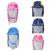 Flower Kids Beach Hat UV Protection Sunshade Swimming Cap Flap Cap Kids Sun Hat  Swimming