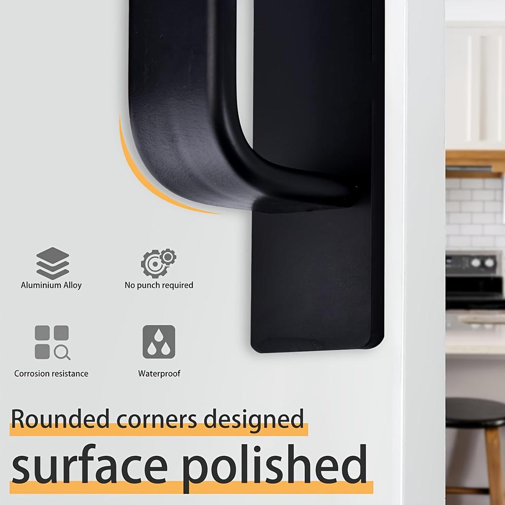 Самоклеящиеся ручки для шкафа - Нержавеющая сталь Без сверления Легкая установка Ручки для дверцы шкафа Окна