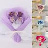 1Pc Handmade Home Decoration Wedding Party Gifts Artificial Bouquet Crochet Flowers Valentine's Day
