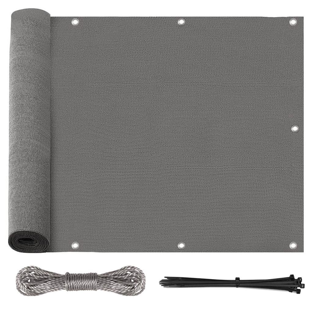 Balcony mat cover gray 1x7