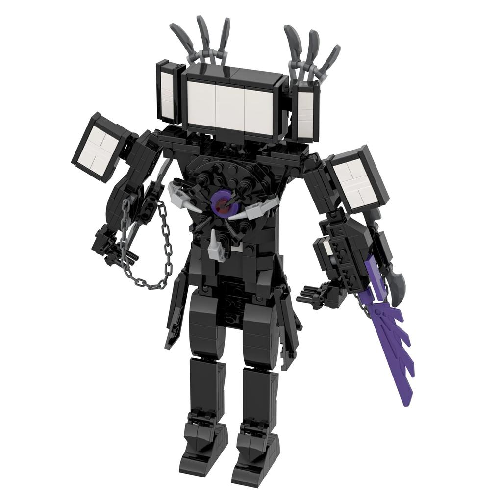 MOC Skibidi Туалет Человек Строительные Блоки Игрушки Титан Часы Человек Женский ТВ Личность Модель Наборы Украшений Игрушка «сделай сам» Для Детей Подарок