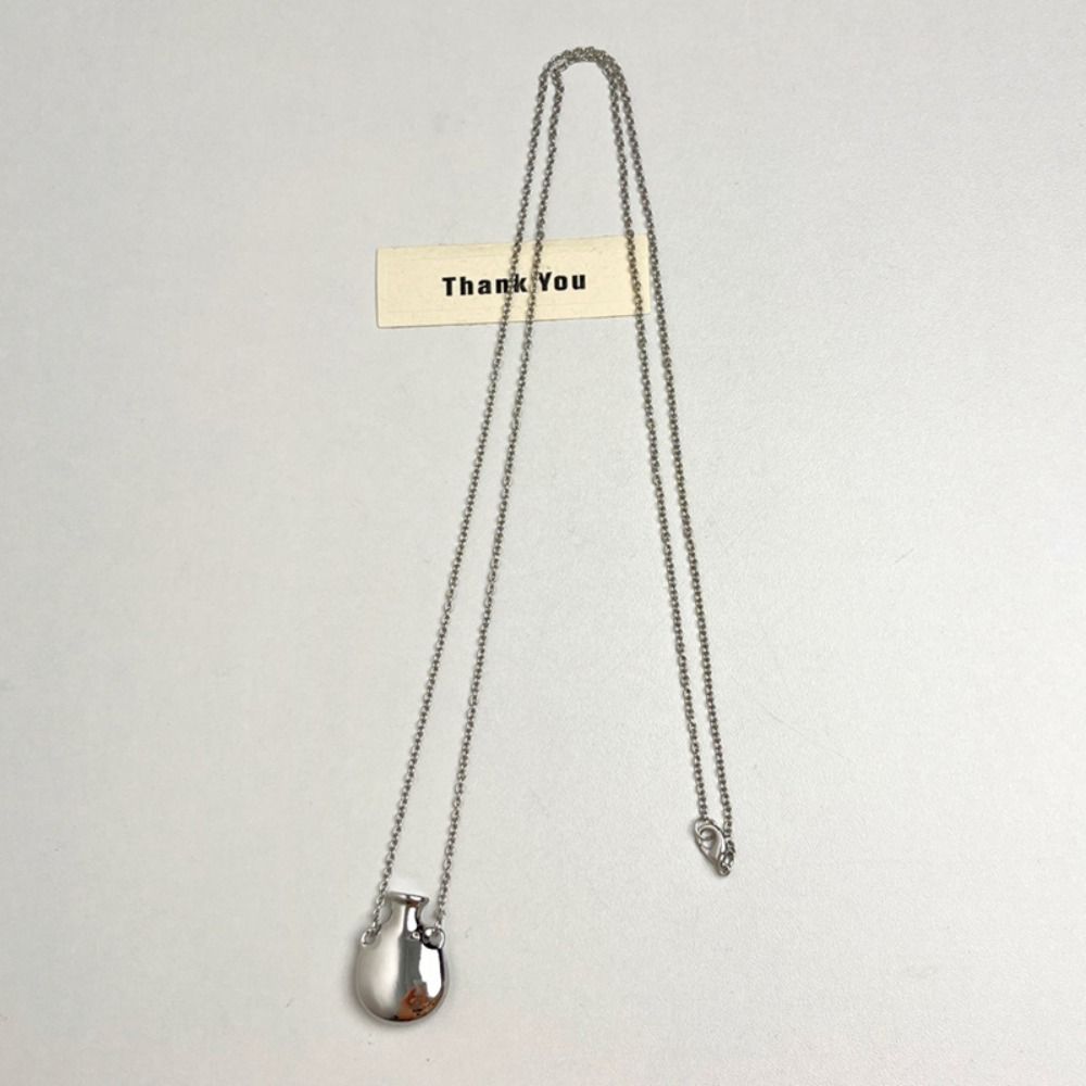 Vase Pendant Metal Vase Necklace Gold Color Sweater Chain Necklace New Design Long Chain Necklace