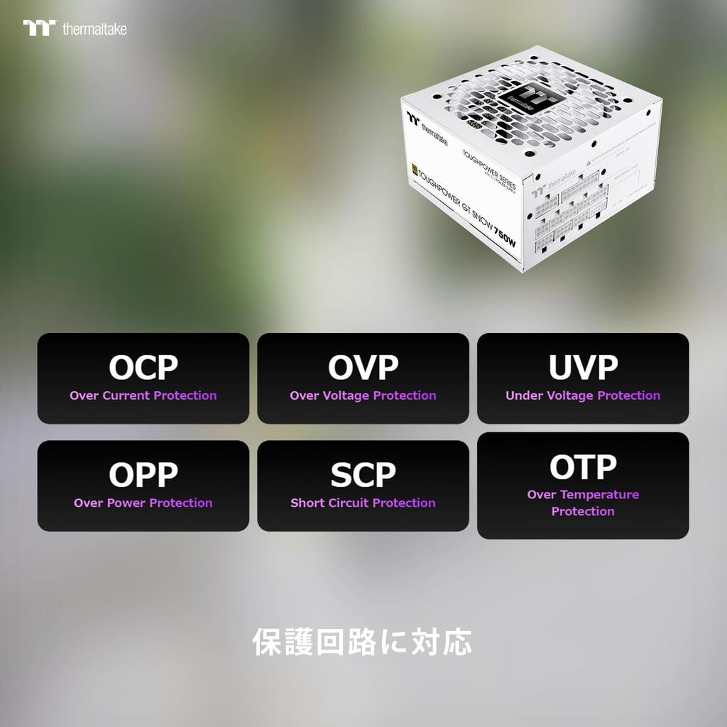 Thermaltake TOUGHPOWER GT 750W Snow ATX 3.1/PCI Express 5.1 Compatible 80PLUS GOLD PC Power Supply Unit White PS-TPT-0750FNFAGJ-W PS1502
