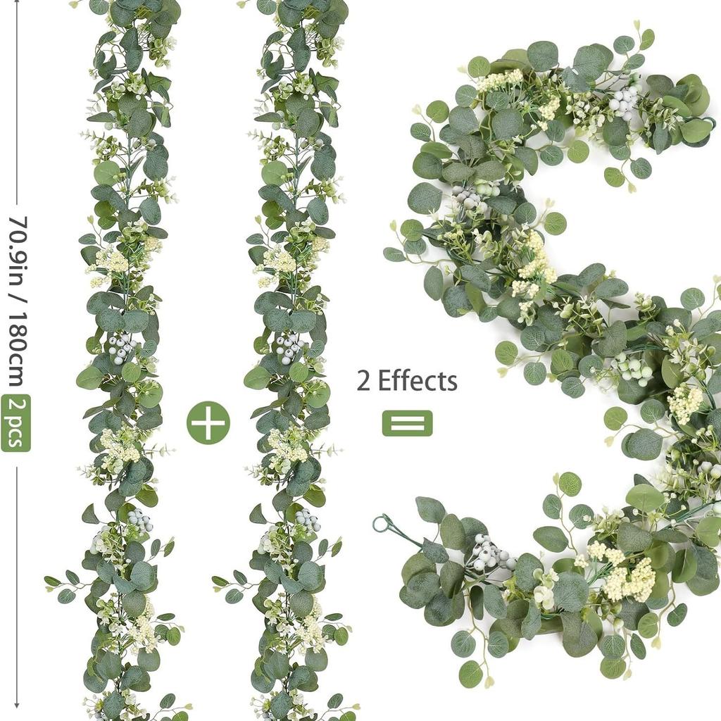 Simulation Eucalyptus Vine Eucalyptus Vine Home Wedding Simulation Green Plant Christmas Decoration Vine