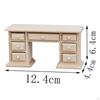 1:12 Кукольный компьютерный стол DIY Craft Декоративная имитация шкафа Модель Миниатюрная мебель для