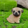 1Pc Resin Craft Miniature Figure Tiny For Bonsai Microlandscape Fairy Garden Decor Cute Small Dog Puppy Animal Decoration
