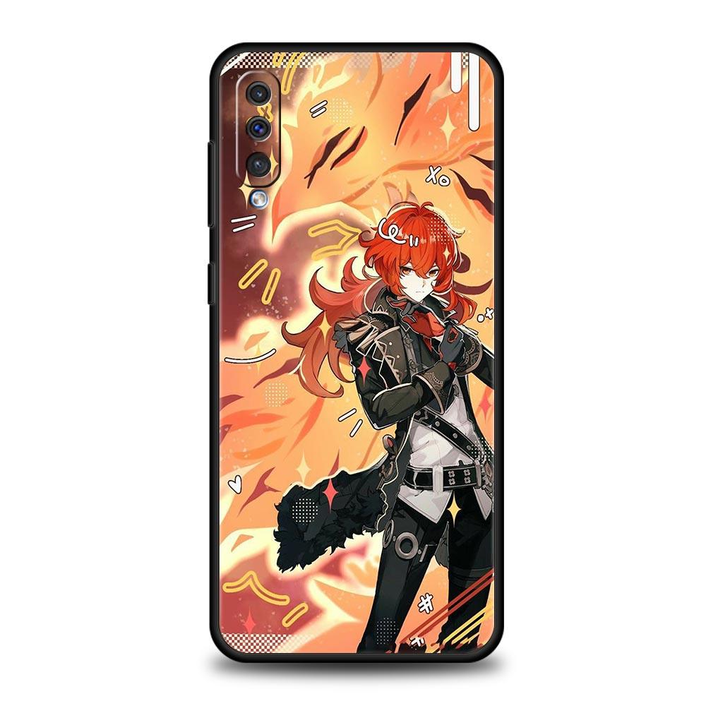 Чехол для телефона Genshin Impact для Samsung Galaxy A54 A52 A14 A50 A70 A10 A30 A40 A20S A20E A02S A12 A22 A34 A42 A32 5G A04s