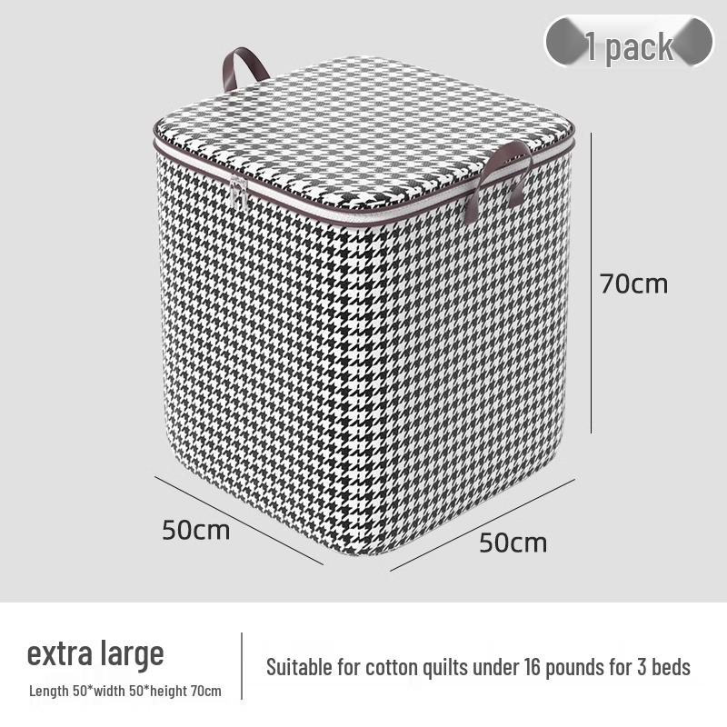 Большой прозрачный складной тканевый органайзер для гардероба - Корзина для хранения одеял и одежды повышенной вместимости