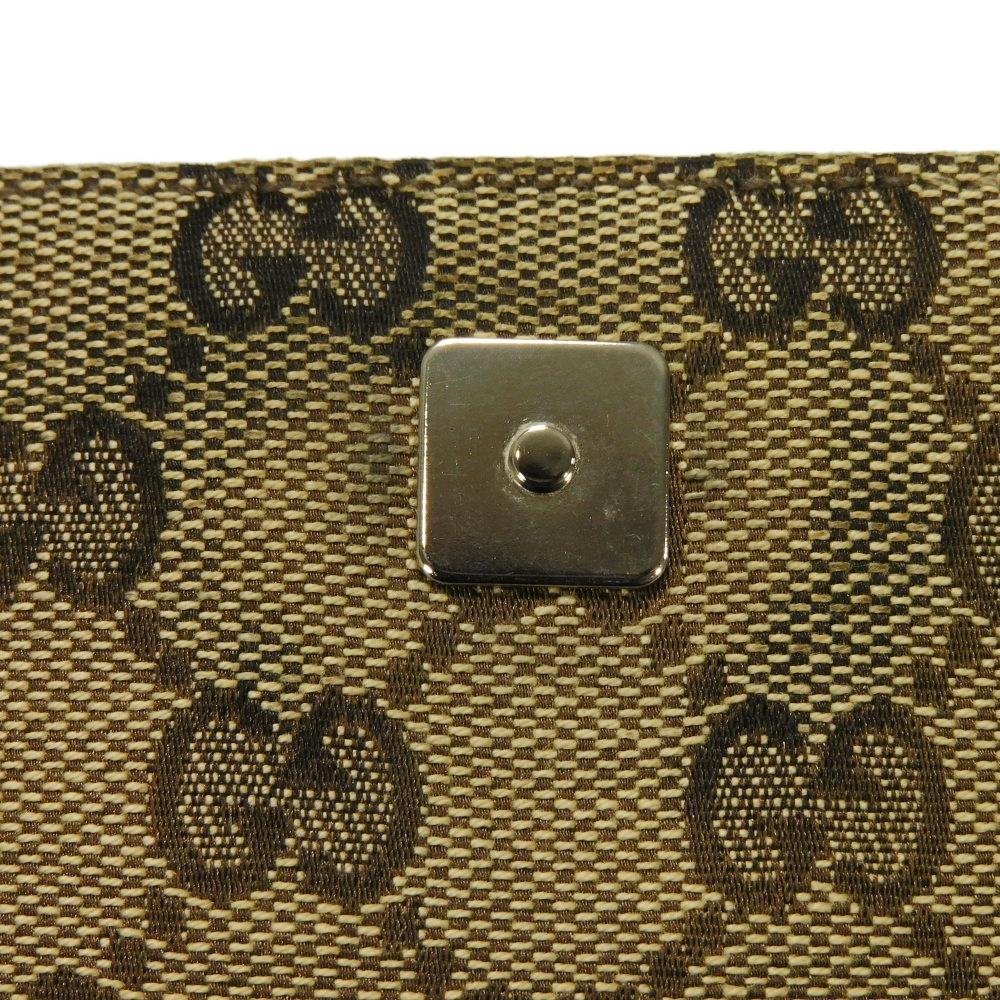 Б/у 9539 GG Canvas Сумка на пояс 146304 7929 Коровья кожа Коричневая Сумка-пояс Сумка через плечо с тисненым логотипом Бежевая Мужская от