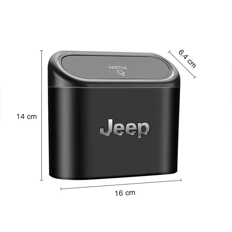 For Jeep Hanging Car Trash Can Portable Storage Box Accessories For Jeep Grand Cherokee Wrangler JK Gladiator Compass Renegad