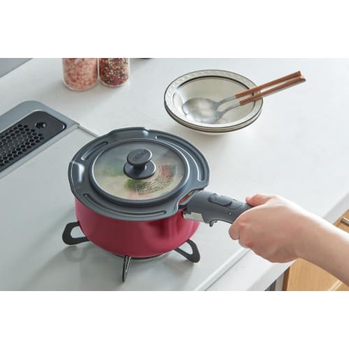 Thermos Pot Lid with Removable Handle Black KLJ-016 BK