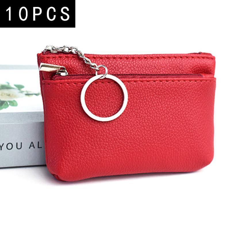 Coin Purses Women PU Leather New Small Mini Soft Surface Fashion Key Bank Card Coin Small Wallet
