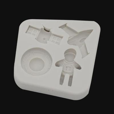 Силиконовая форма «Ракета-астронавт» для украшения торта из помадки