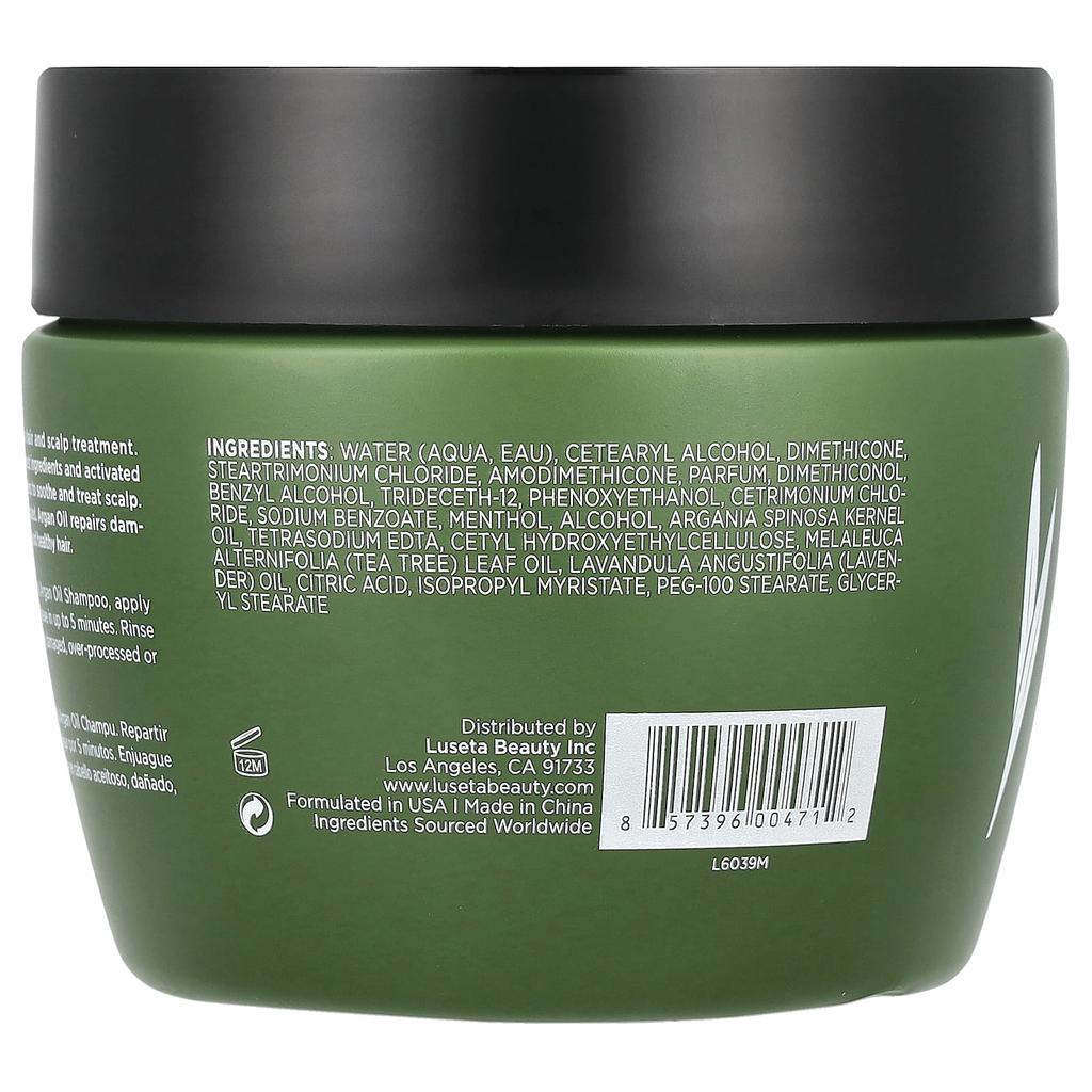 Luseta Beauty Маска для волос с маслом чайного дерева и арганы, 500 мл (16,9 жидких унций)
