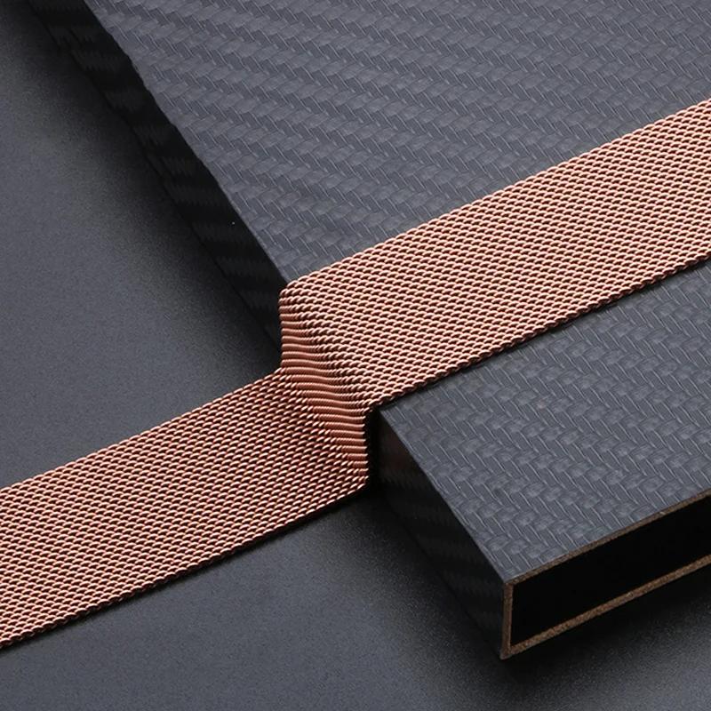 Миланский ремешок для Apple watch band 44 мм Ultra 2 49 мм браслет iwatch Series 10 9 7 8 6 SE 5 4 3 Correa 38/40 мм 42/46 мм 41/45 мм