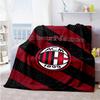 Ac Milan Customize Your Name Blanket Multi-purpose Personalized Blanket Ultra-Soft Perfect for Seaside Living Room Sofa Couch All-Season Use