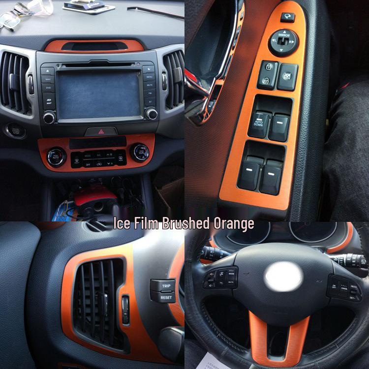 Sportage Gear Lever & Console Carbon Fiber Stickers for 10-17 Models: Interior Color Change