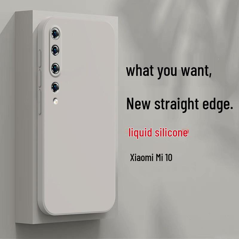 Защитный чехол для Xiaomi 10: Новый 5G Жидкий Силикон Полное Покрытие Защита от Падения M2001J2C