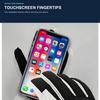 Unisex Winter Cycling Gloves Fleece Lined Wind‑Resistant Water‑Repellent Touch Screen Anti‑Slip Warm Gloves for Motorcycle Riding Outdoor Commute