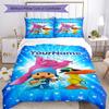 Pocoyo Customize your name Bedding Set Breathable Duvet Cover with Pillowcases Home Decoration Birthday Gift