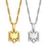 Anniyo 1CM Small Mini Albania Eagle Pendant Necklaces Gold Color/Silver Color Jewelry Ethnic for Women Girls @201521