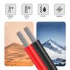 HaerknCbl 18AWG/0.75Sq Electrical Wire Cable, Parallel Silicone Wire, 2 x 20M (20M Black + 20M Red) Hook-Up Wire Kit, Flexible, Tin-Plated Lead Wire,