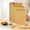 Imitation Bamboo Grain Tray Home Tea Tray Coffee Dessert Plate Fall-resistant Diamine Flat Plate Japanese Simple Dinner Plate