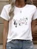(Asian Size) Tee Top Star Trend Cute 90s Women Fashion Female Clothing T Shirt Woman Print  Short Sleeve Graphic T-shirts