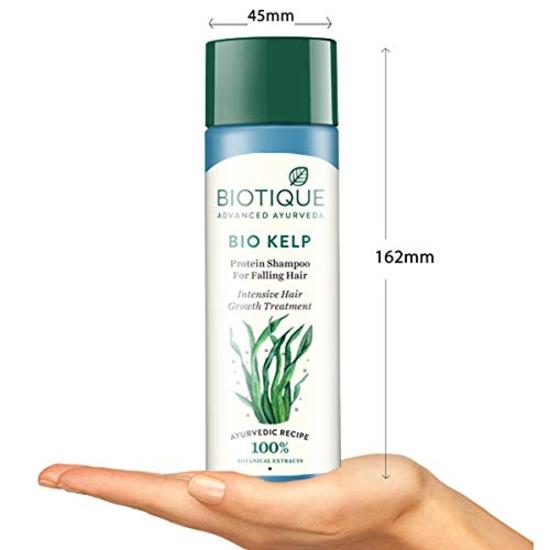 Biotique Bio Kelp Protein Шампунь для интенсивного роста волос от выпадения волос, 120 мл