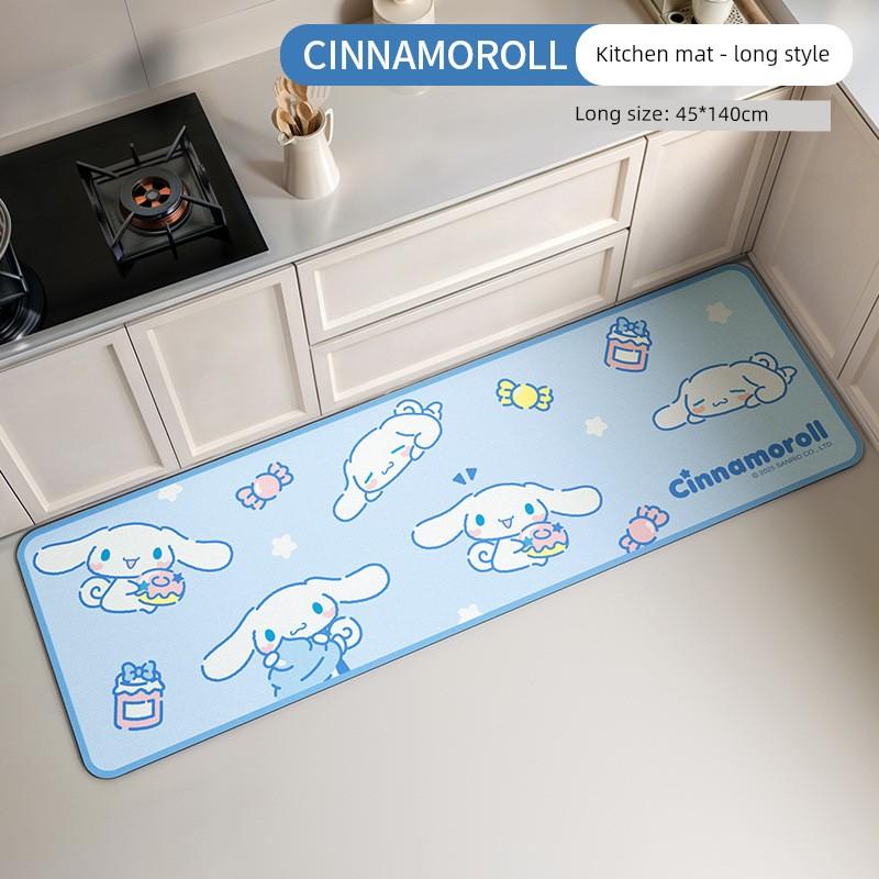 Sanrio Bathroom Floor Mat for Home Use, Diatomaceous Earth Absorbent Non-Slip Mat for Bathroom, Kitchen, and Doorway