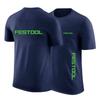 Festool Инструменты Печать Унисекс Футболка с коротким рукавом Летняя Повседневная Мужская Однотонная Хлопковая Футболка Мода Хип-Хоп Харадзюку Одежда