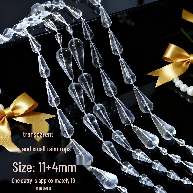 Акриловые бусины НЛО 10 мм для свадебной гирлянды, украшения прохода или люстры