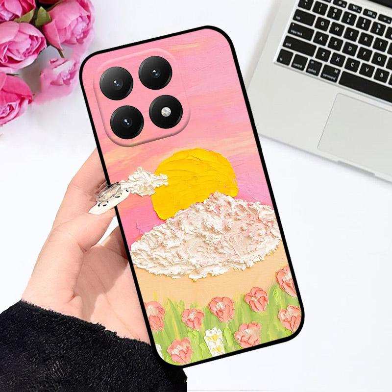 Чехол для Xiaomi 15T Модный чехол для телефона с масляной живописью Для чехлов Xiaomi 15T 15 T Мягкий ТПУ Силиконовый Полностью защитный Ударопрочный Capa