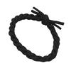 Плетеная резинка для волос с высокой эластичностью, фиксация, модная толстая лента для волос для пучка, черная