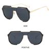 Oversized Goggle One Piece Sun Glasses for Women & Men Punk Sunglasses Advanced Sense Polygonal Large Frame Steampunk Eyewear