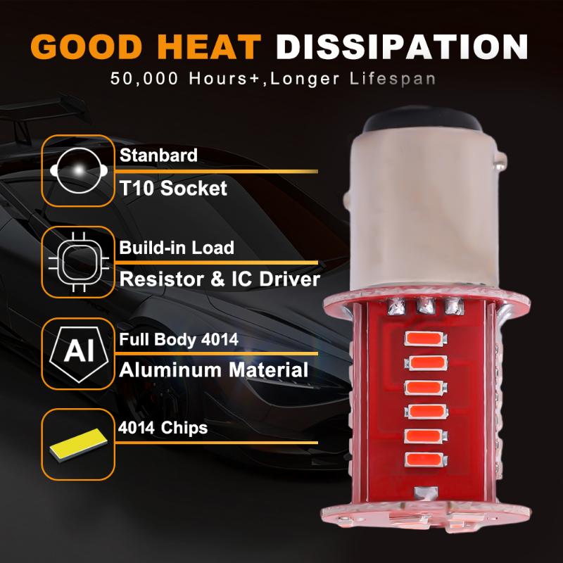 1157 LED Car Motorcycle Brake Light License Plate Turn Parking Strobe Signal Blinker Brake Tail Lamps Auto Rear Reverse Bulb