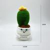 Handmade Wool Crochet Doll: Sunflower Ornament Knitting with Positive Potato Design
